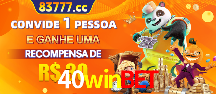 Banner institucional da 40winbet sobre parceria de marcas e criação de uma marca de excelência, apresentando os mascotes de jogos populares como o Fortune Tiger.